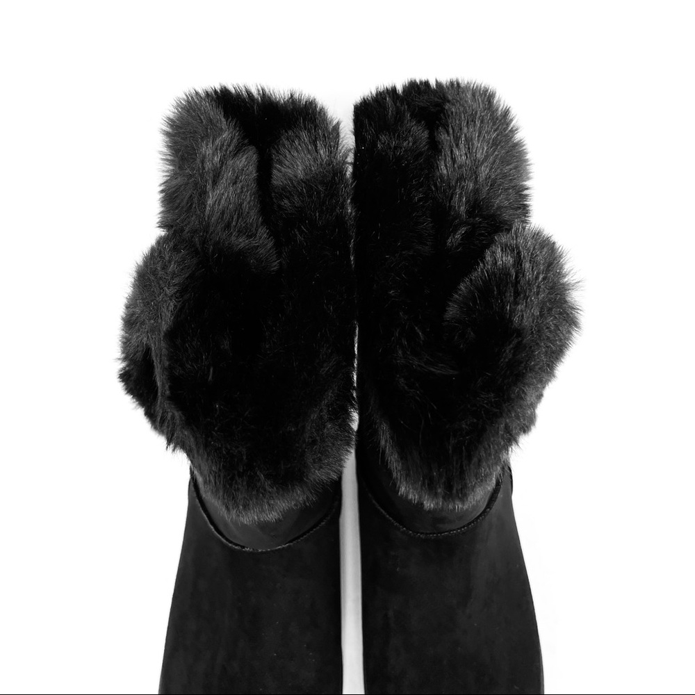 SO° Abigail Women's Black  Faux-Fur Winter Boots 7 - Picture 6 of 10